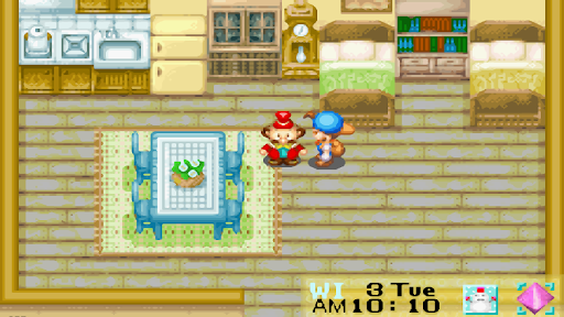 Mayor Thomas inside his home | Harvest Moon: Friends of Mineral Town