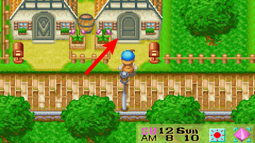 Location of Mayor Thomas’s house | Harvest Moon: Friends of Mineral Town