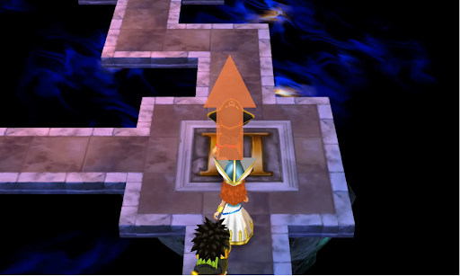 Walk around this room counterclockwise to get to the last area (4) | Dragon Quest VII