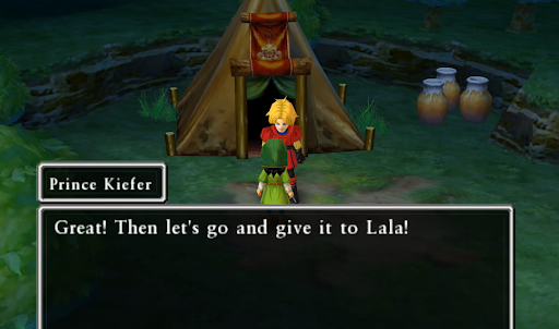Get a potion from this lady and give it to Kiefer (2) | Dragon Quest VII