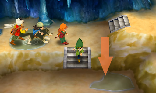 Take the new path to reach the temple (1) | Dragon Quest VII