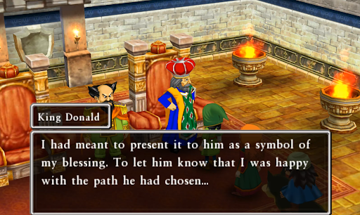 King Donald will give you the second fragment | Dragon Quest VII