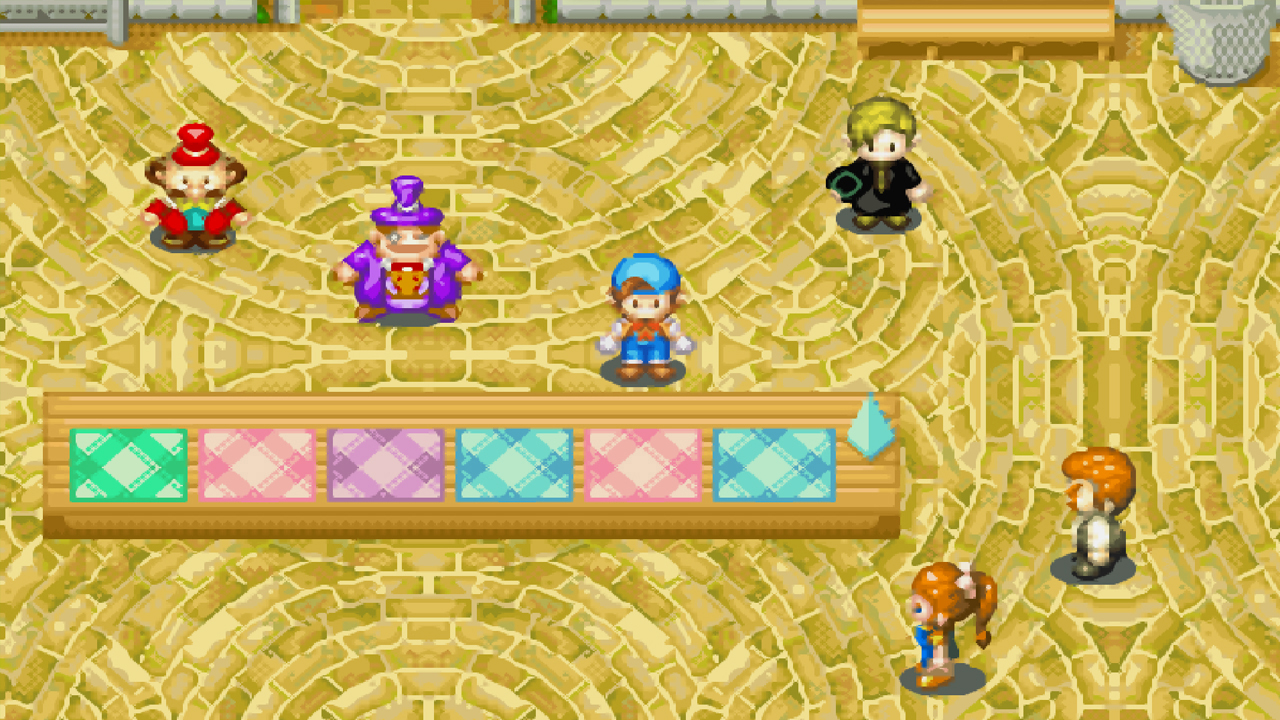 The competition area in Rose Square | Harvest Moon: Friends of Mineral Town