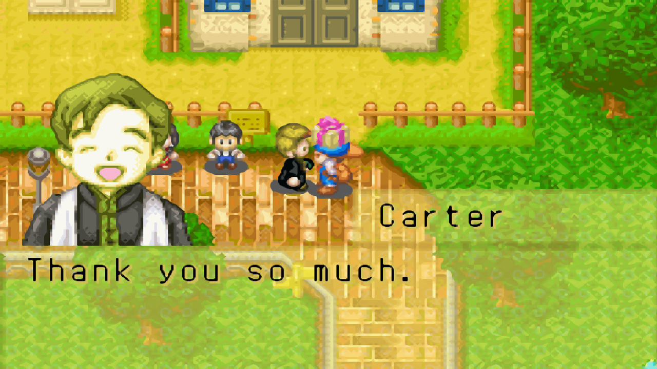 Giving Pastor Carter some gifts to increase his affection | Harvest Moon: Friends of Mineral Town