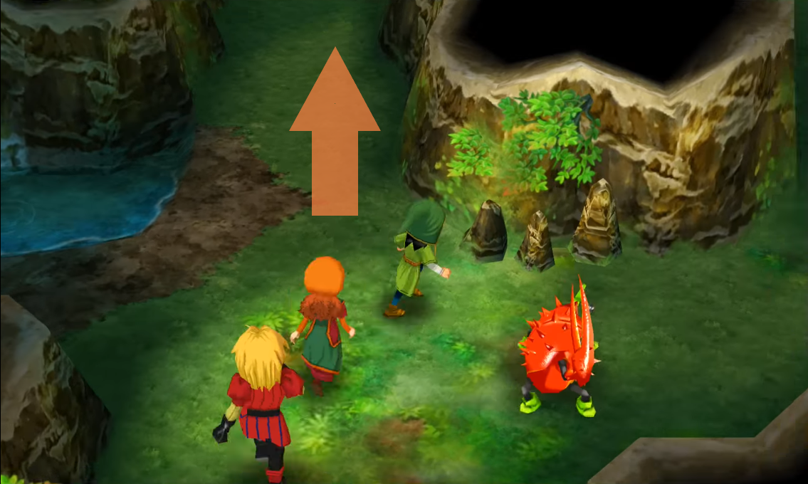 Get into the cave and go to the next floor (1) | Dragon Quest VII