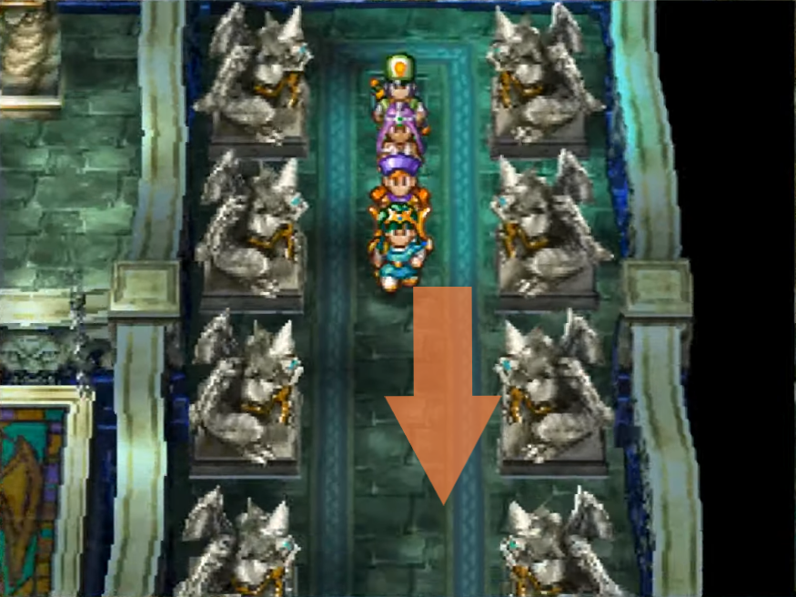 Go this way and make the elevator go down (1) | Dragon Quest IV