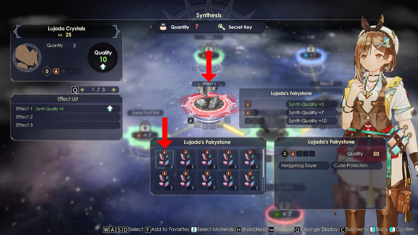 Using a Lujada’s Fairystone in the Effect 1 loop | Atelier Ryza 3: Alchemist of the End & the Secret Key