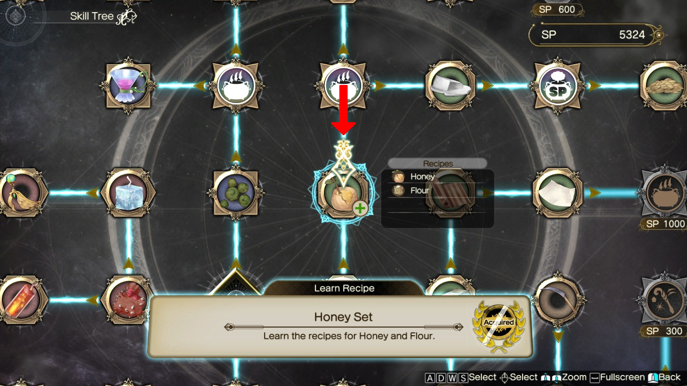 Unlocking the Honey Set node | Atelier Ryza 2: Lost Legends & the Secret Fairy