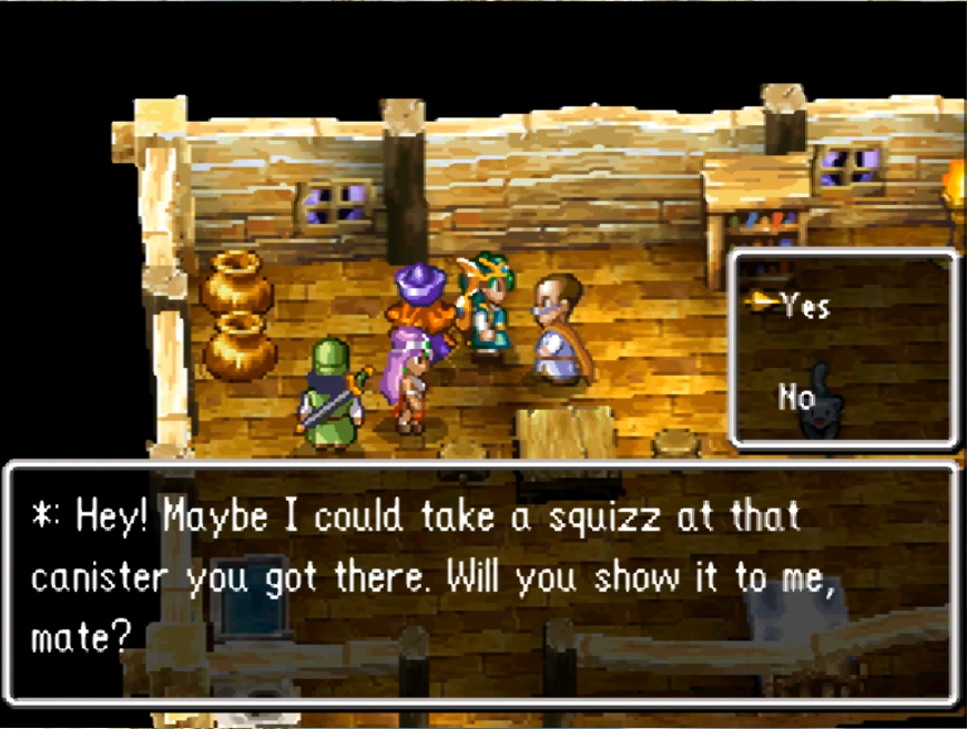 Give the Canister to him and he’ll make you an air balloon (1) | Dragon Quest IV