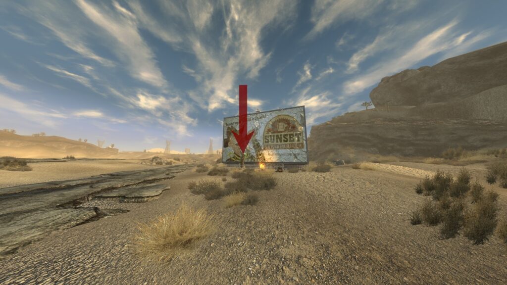 Man by the billboard | Fallout: New Vegas