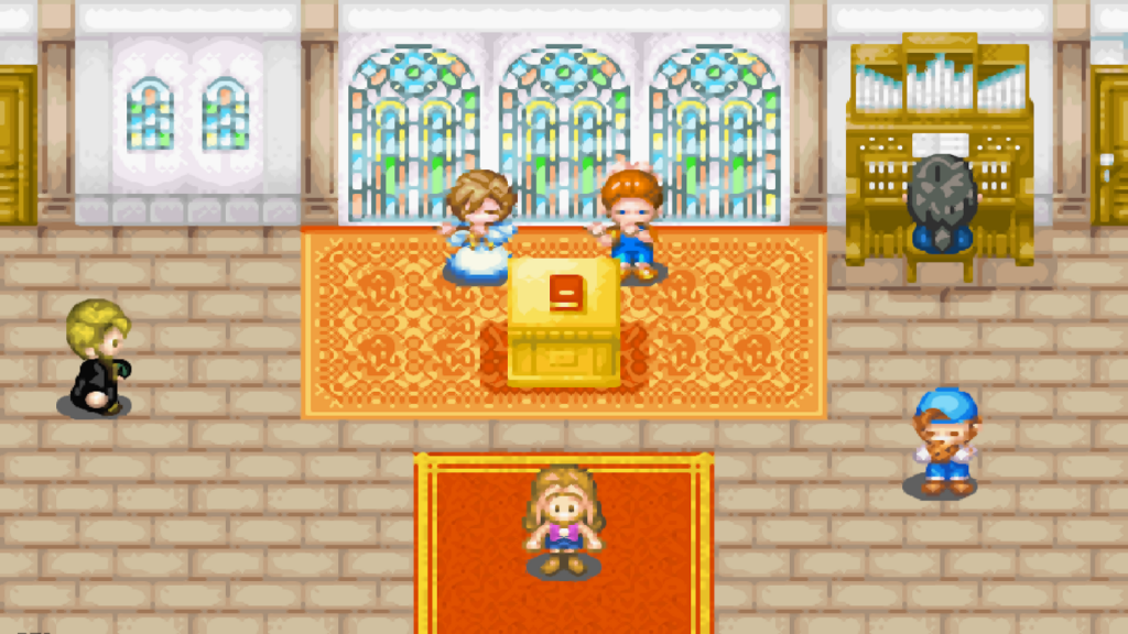 Carter oversees the annual Music Festival at the Church | Harvest Moon: Friends of Mineral Town