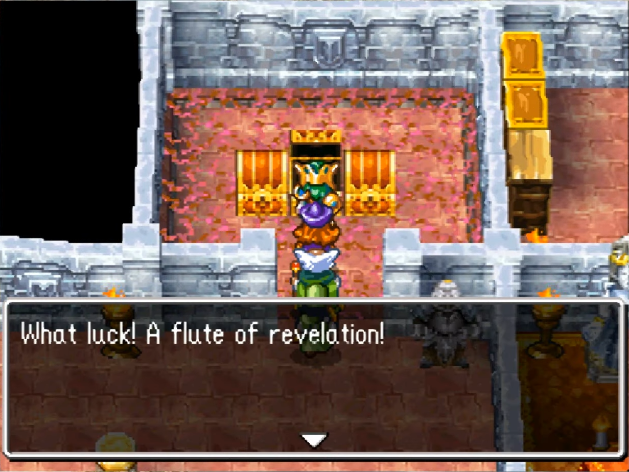 Where to find the Flute of Revelation in Dragon Quest IV
