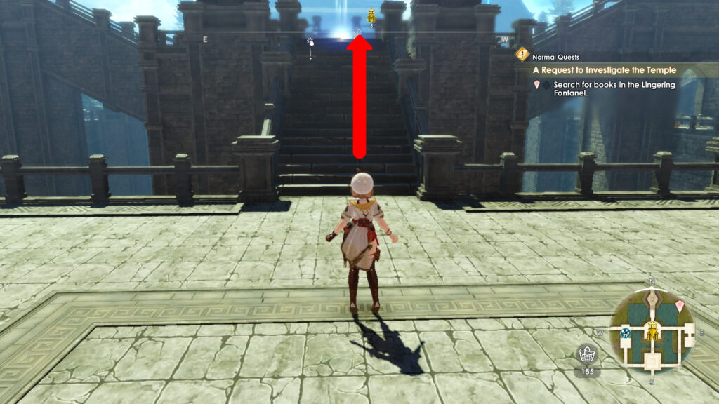 Climbing up the stairs to the south of the entrance | Atelier Ryza 3: Alchemist of the End & the Secret Key