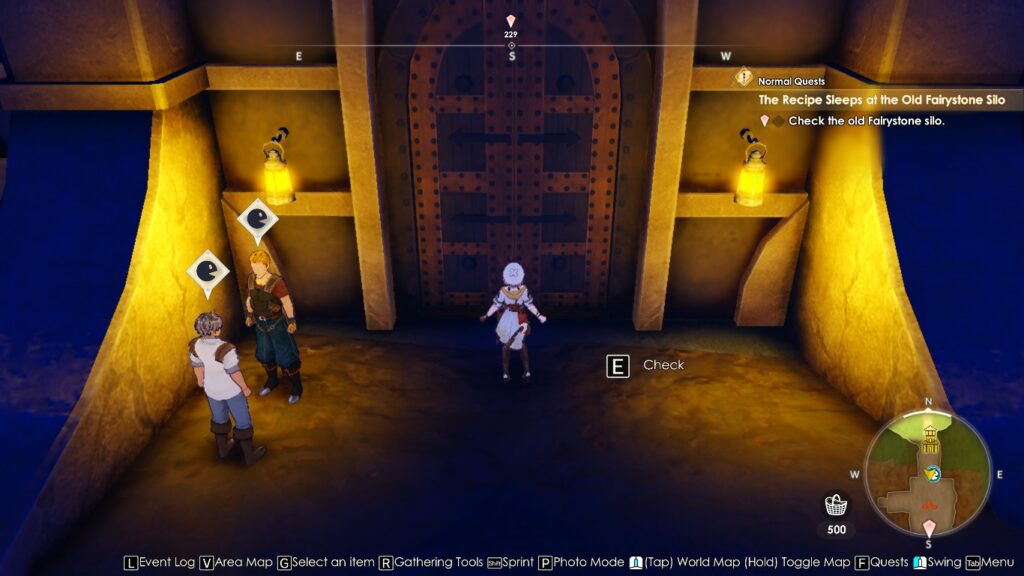 Standing in front of the Old Fairystone Silo’s entrance | Atelier Ryza 3: Alchemist of the End & the Secret Key