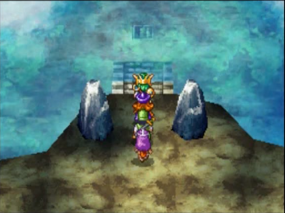 Use the Karstaway Stone here to drain the water (1) | Dragon Quest IV