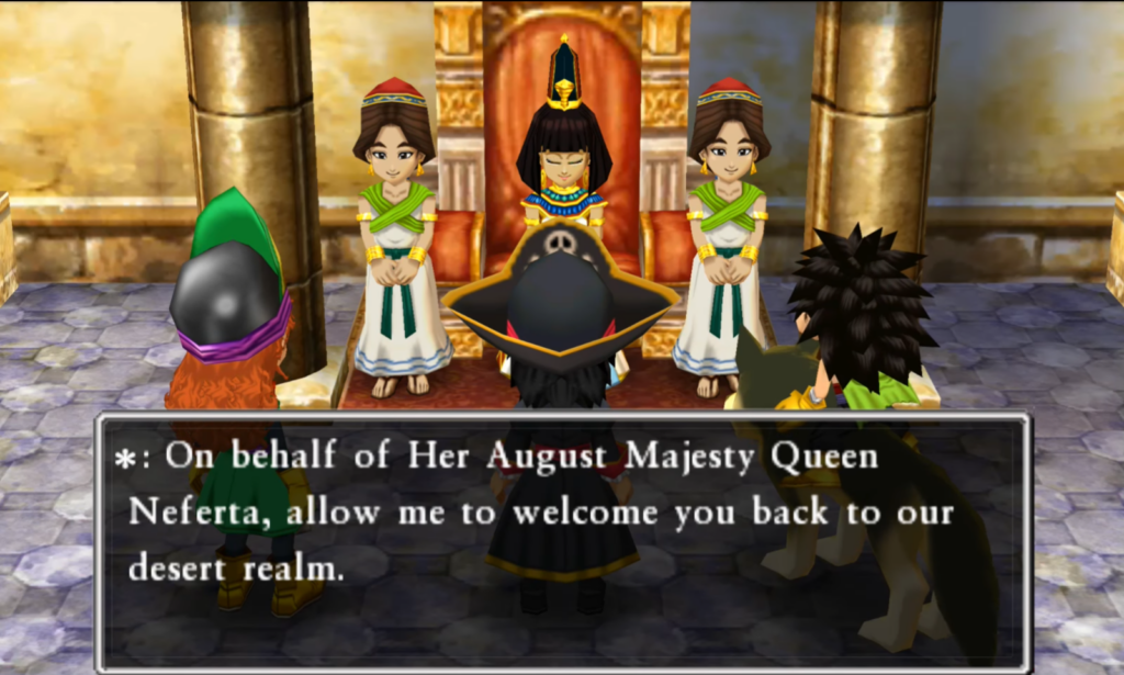Queen Neferta will prepare a feast in your honor (2) | Dragon Quest VII