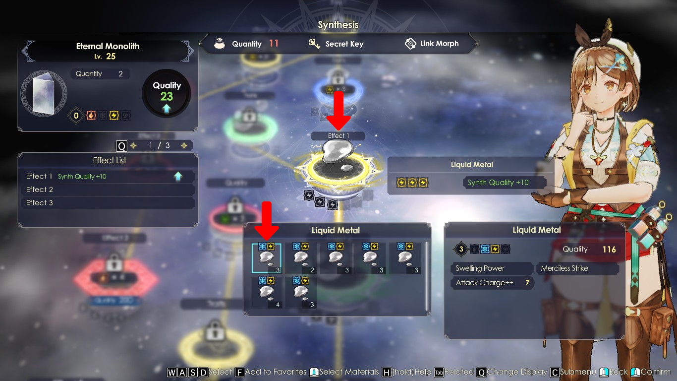 Adding Liquid Metal to the Effect 1 loop | Atelier Ryza 3: Alchemist of the End & the Secret Key