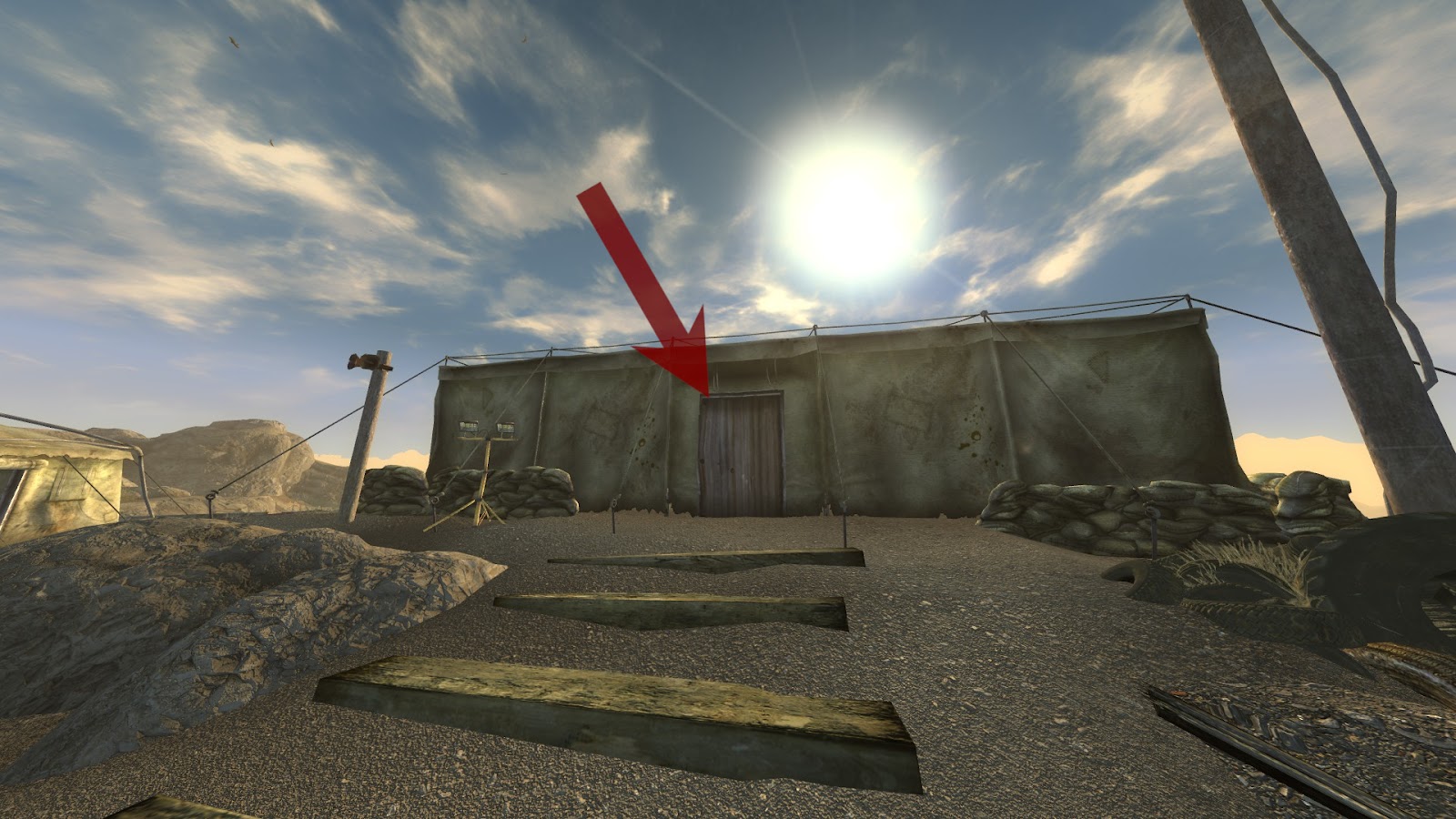 Entrance to the HQ | Fallout: New Vegas