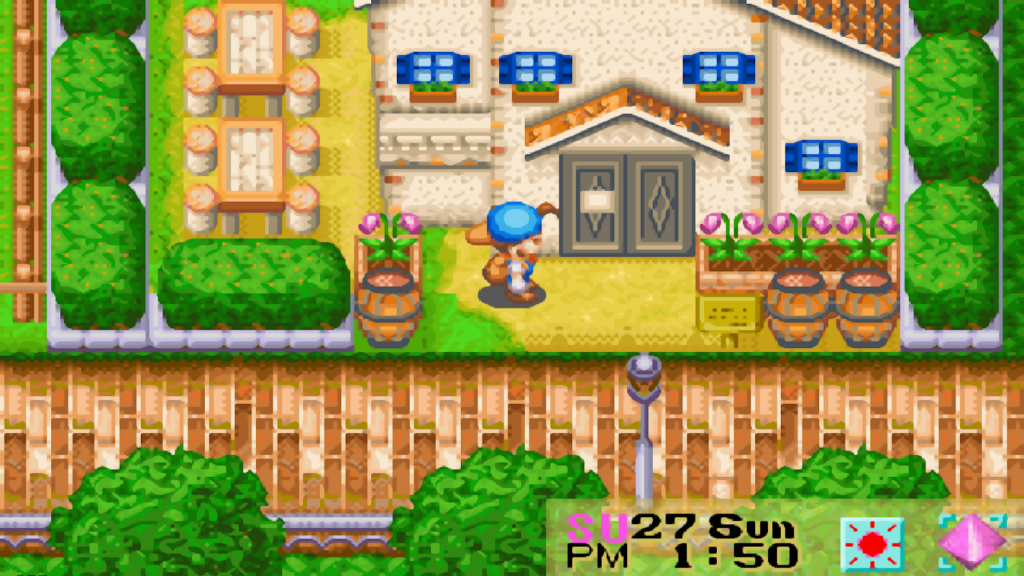 View of the Inn where Doug and Ann live | Harvest Moon: Friends of Mineral Town