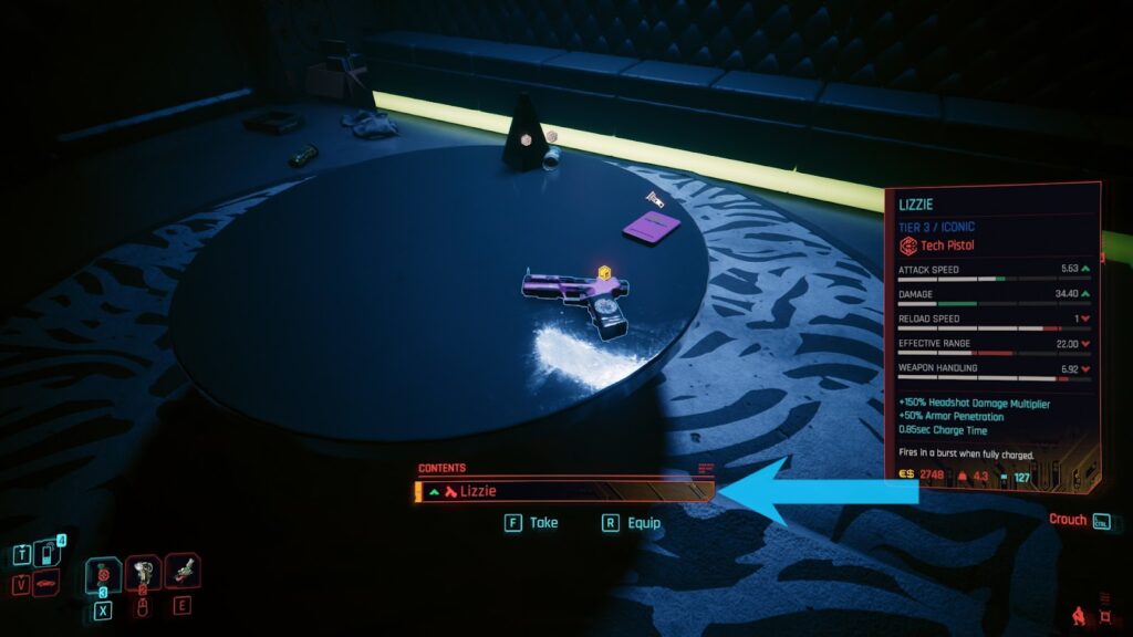 Lizze on the table | Cyberpunk 2077