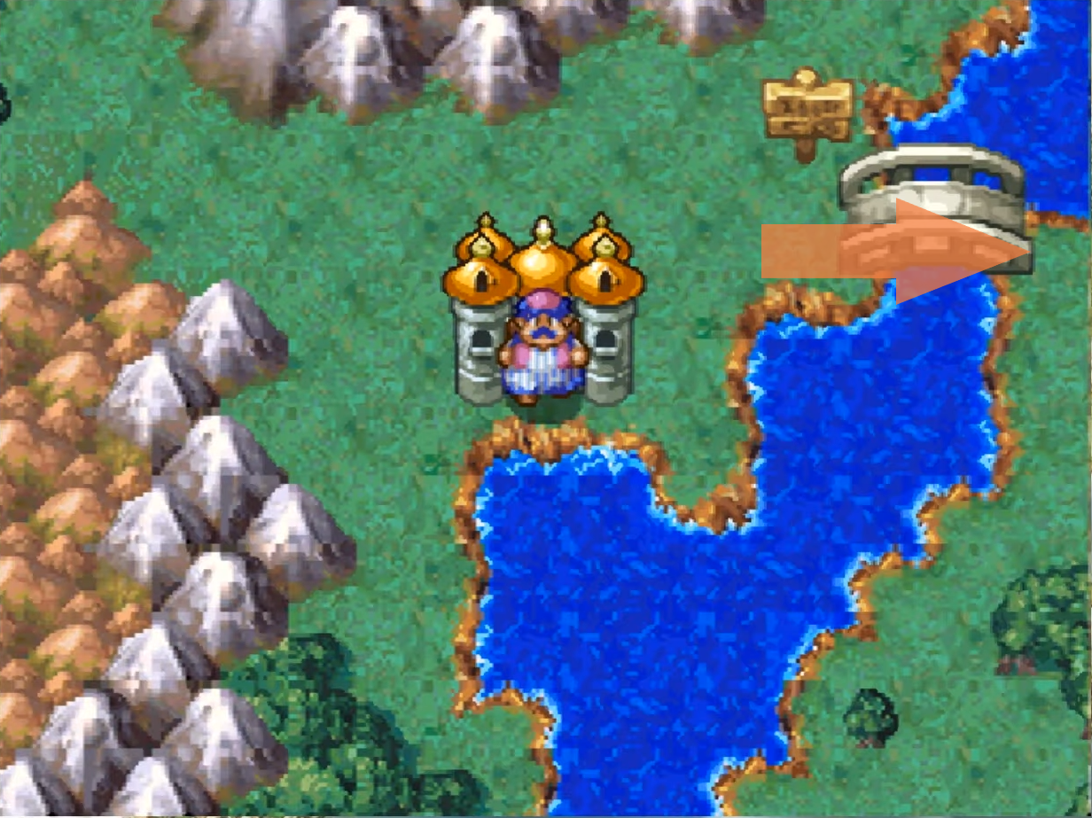 Some indications to reach the cave (1) | Dragon Quest IV