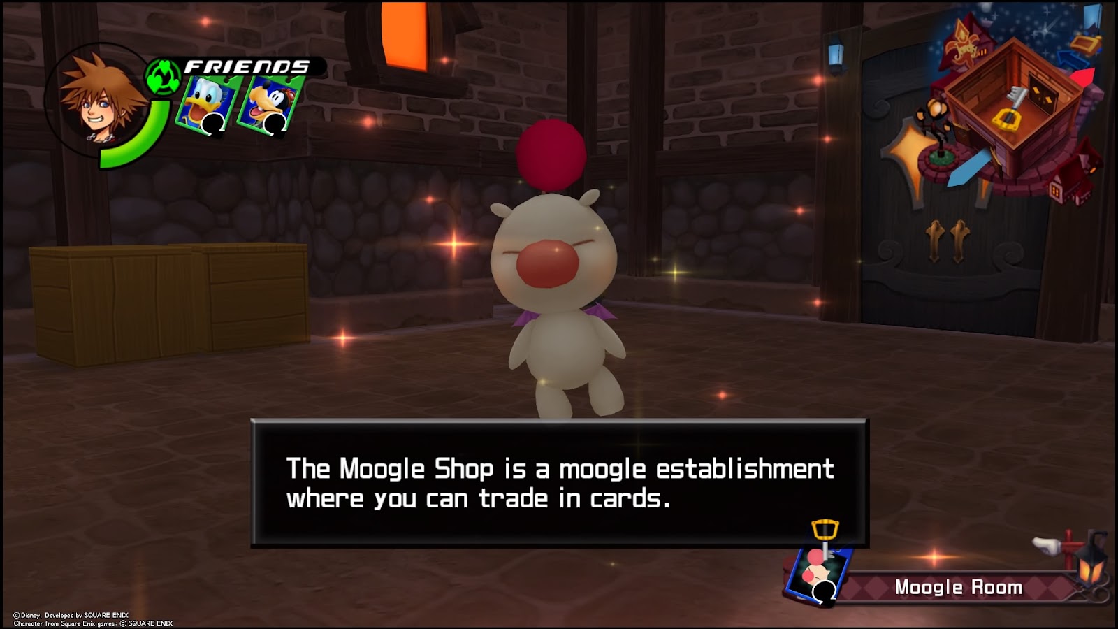 The Moogle Shop is worth visiting, even without a whole lot of MP | Kingdom Hearts Re:Chain of Memories