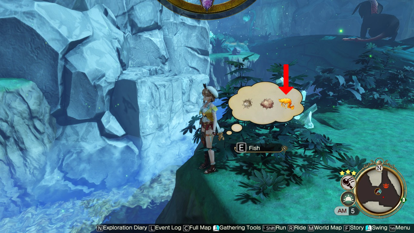 Obtaining the Imperial Fish in Phantasm Forest | Atelier Ryza 2: Lost Legends & the Secret Fairy
