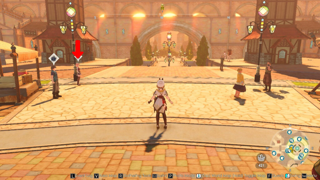 Romy on the west side of Marmo Square | Atelier Ryza 3: Alchemist of the End & the Secret Key