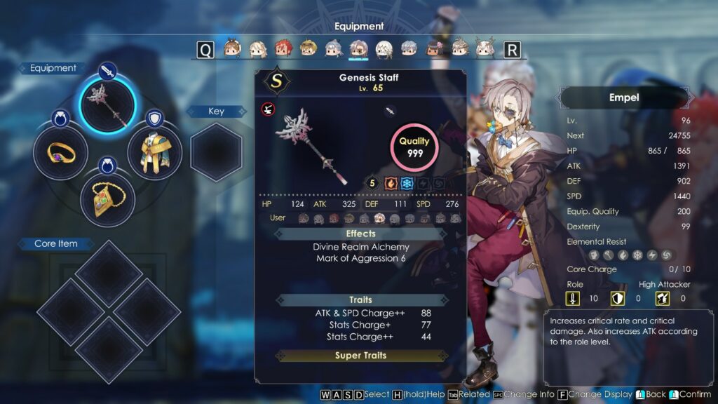Empel equipped with his ultimate weapon, Genesis Staff | Atelier Ryza 3: Alchemist of the End & the Secret Key
