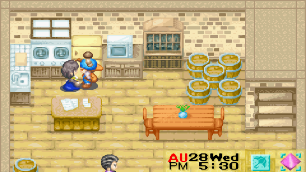 Giving Manna truffles is one way to befriend her | Harvest Moon: Friends of Mineral Town