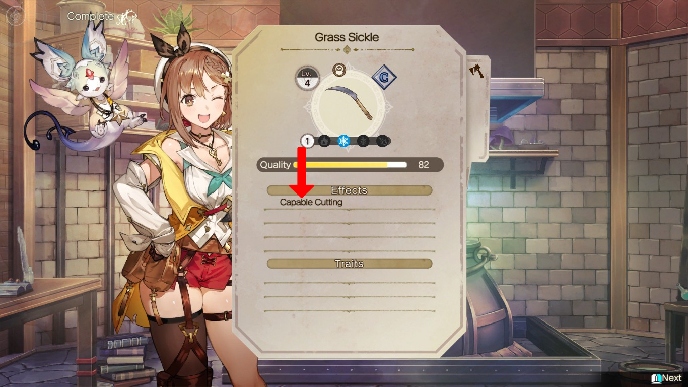 Creating a Grass Sickle with the Capable Cutting effect | Atelier Ryza 2: Lost Legends & the Secret Fairy
