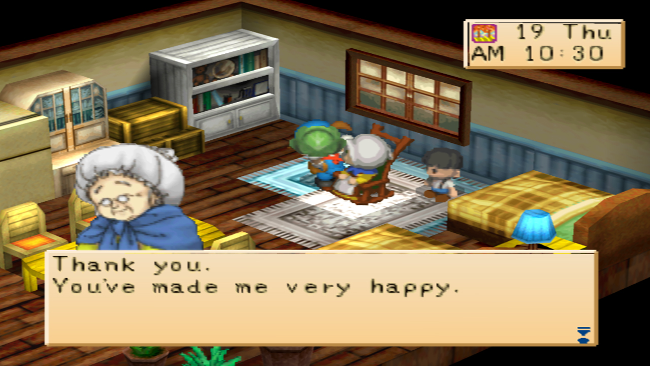 Gifting a cabbage to Ellen | Harvest Moon: Back to Nature