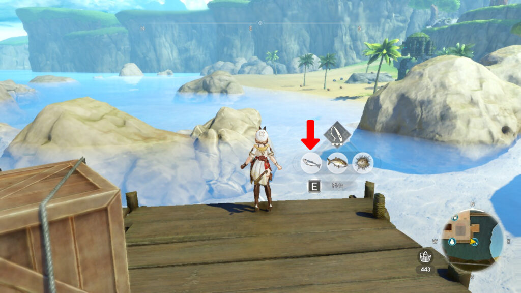 Fishing sardines at the Fishing Village in the Bay | Atelier Ryza 3: Alchemist of the End & the Secret Key