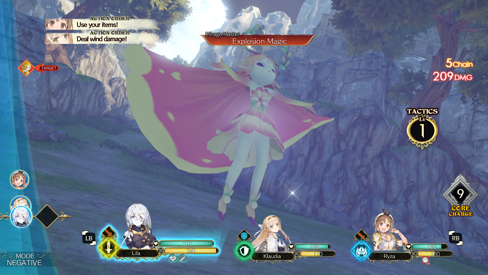 Mirage Master casting Explosion Magic, a damaging AoE spell | Atelier Ryza: Ever Darkness & the Secret Hideout