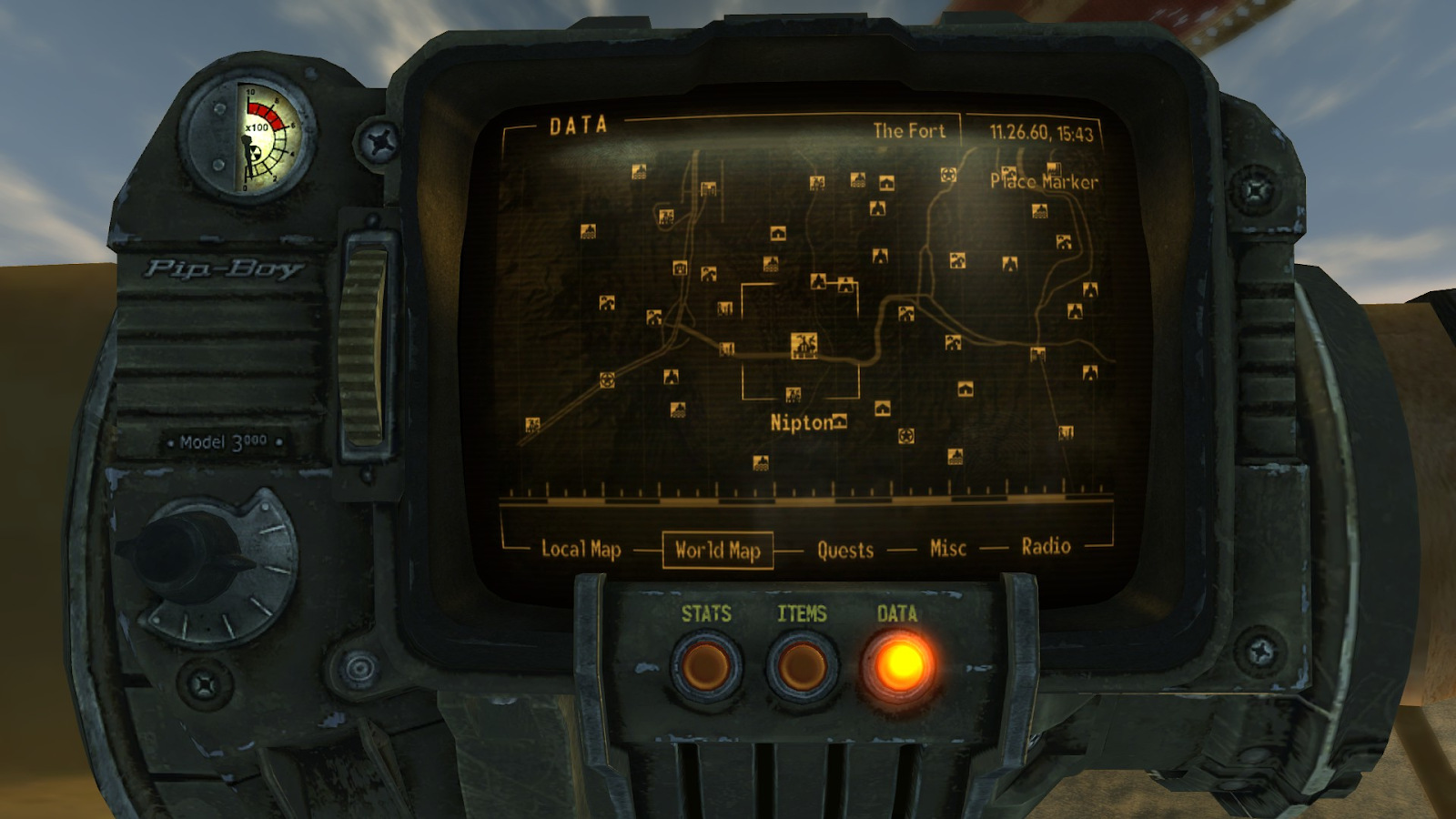 Legion raid camp on the world map | Fallout: New Vegas