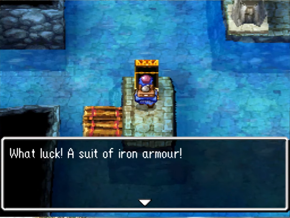 grab both chests on this floor, and ignore the other two (1) | Dragon Quest IV