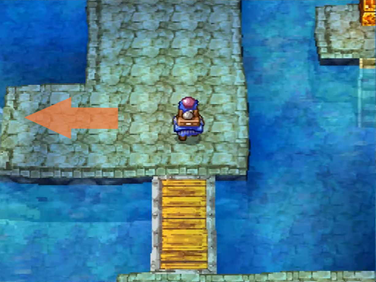 Step on this switch to drain the water from this floor (1) | Dragon Quest IV