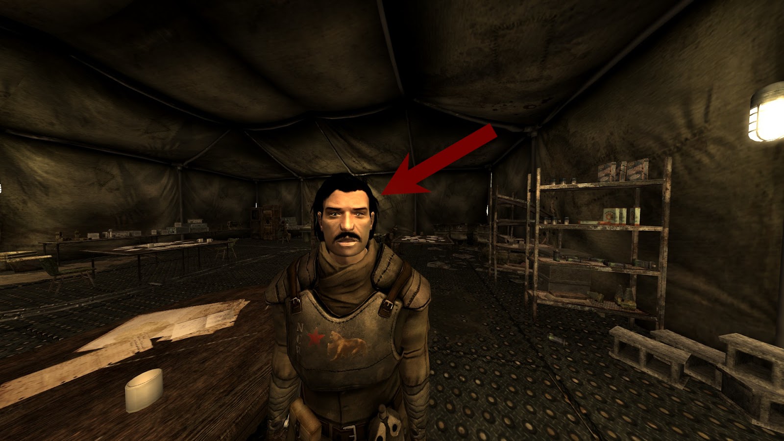 Major Polatli inside the HQ | Fallout: New Vegas