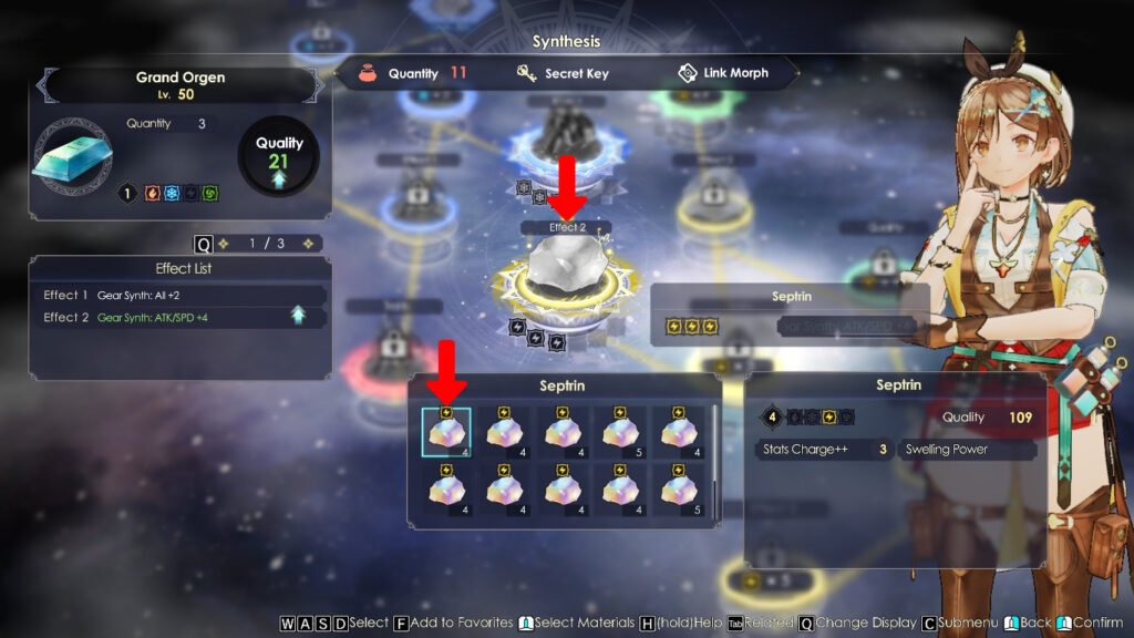 Adding Septrin to the Effect 2 loop | Atelier Ryza 3: Alchemist of the End & the Secret Key