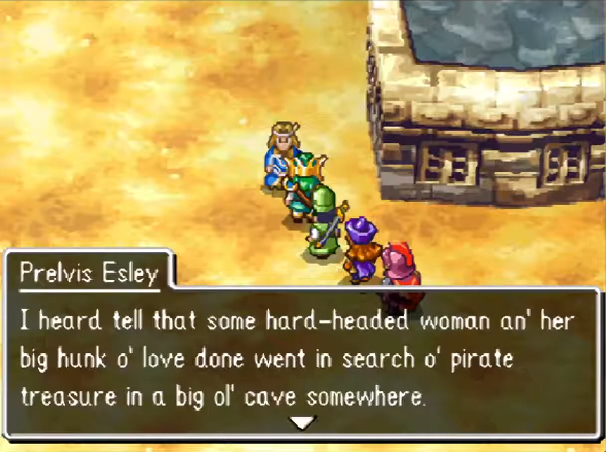 Prelvis will tell you where you need to go | Dragon Quest IV
