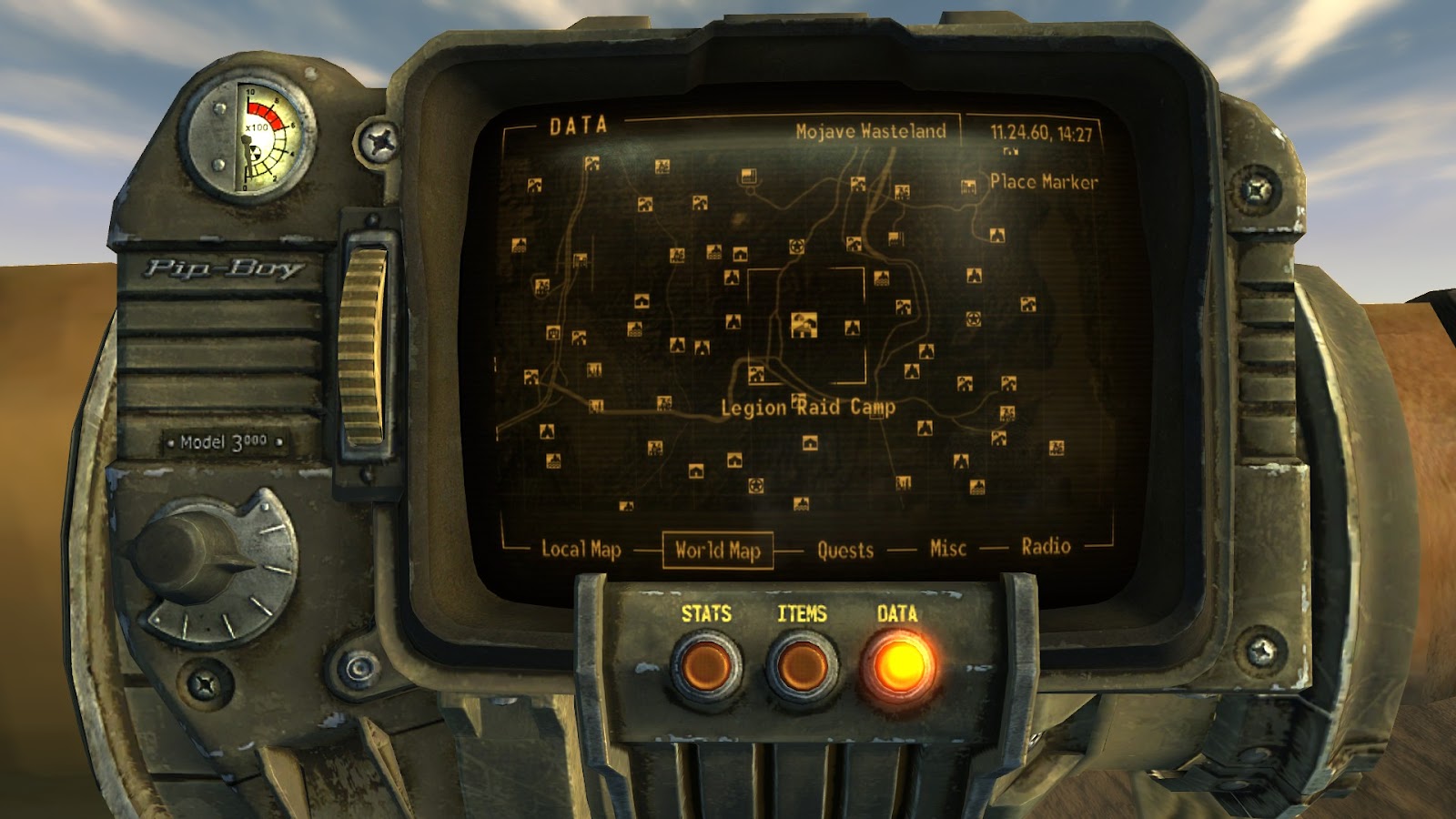 Legion Raid Camp on the world map | Fallout: New Vegas