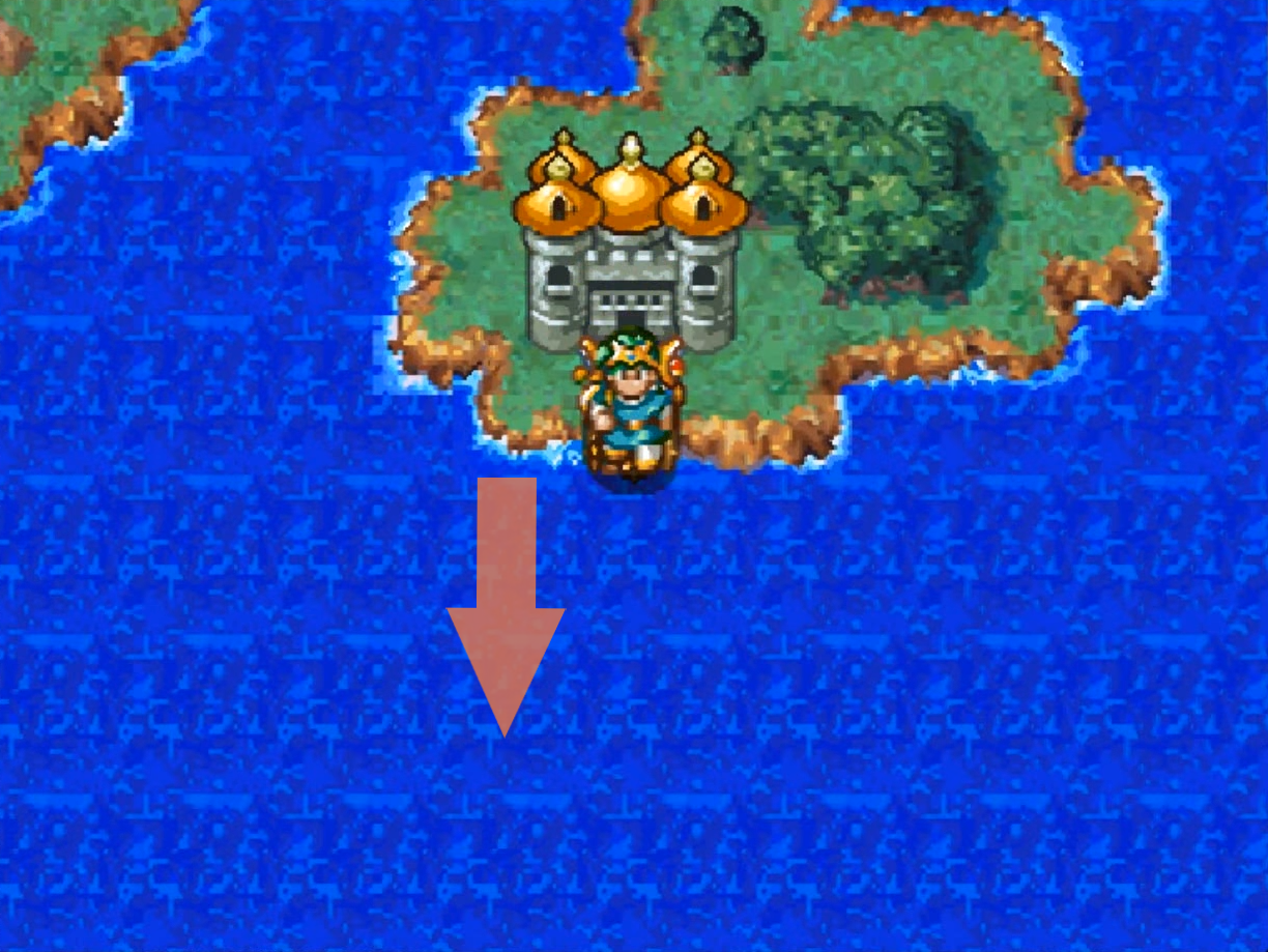 Follow this river to find Rosehill (1) | Dragon Quest IV