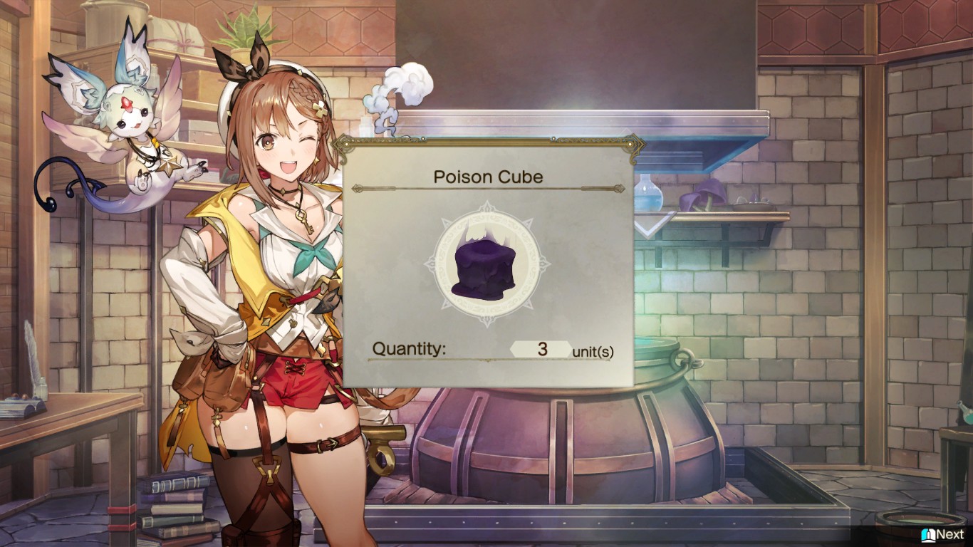 Synthesizing Poison Cubes to unlock the recipe | Atelier Ryza 2: Lost Legends & the Secret Fairy