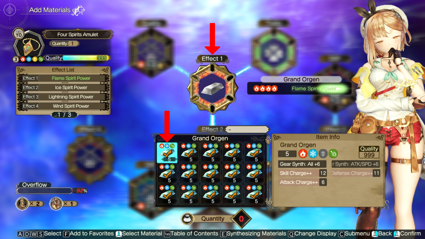 Adding multiple Grand Orgen ingots to the Effect 1 loop | Atelier Ryza 2: Lost Legends & the Secret Fairy