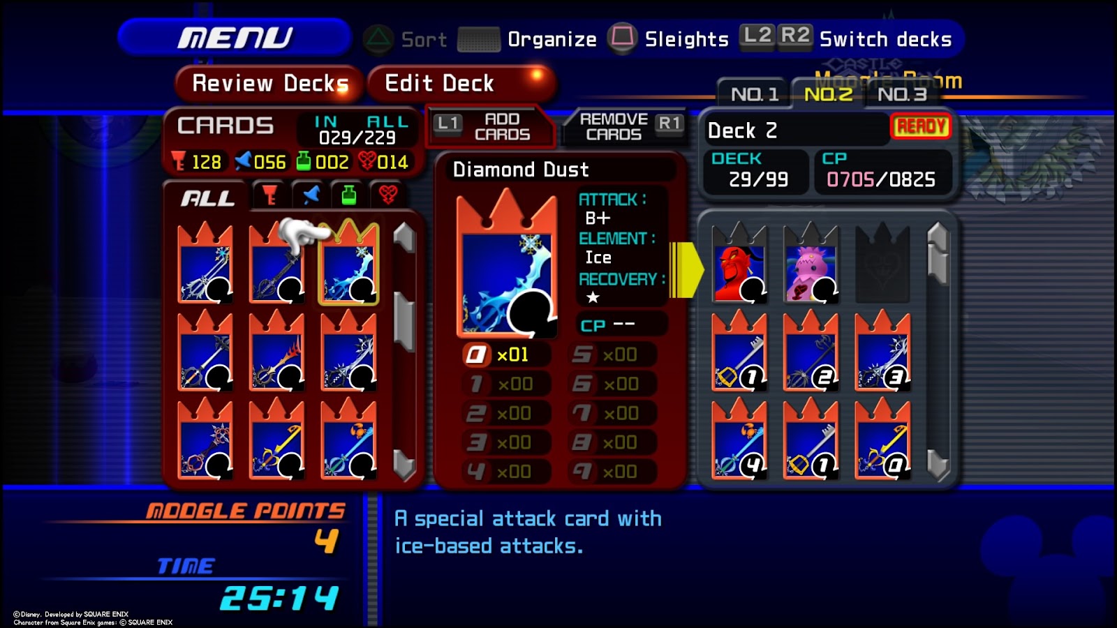 Diamond Dust is the only Ice Keyblade in this game | Kingdom Hearts Re:Chain of Memories