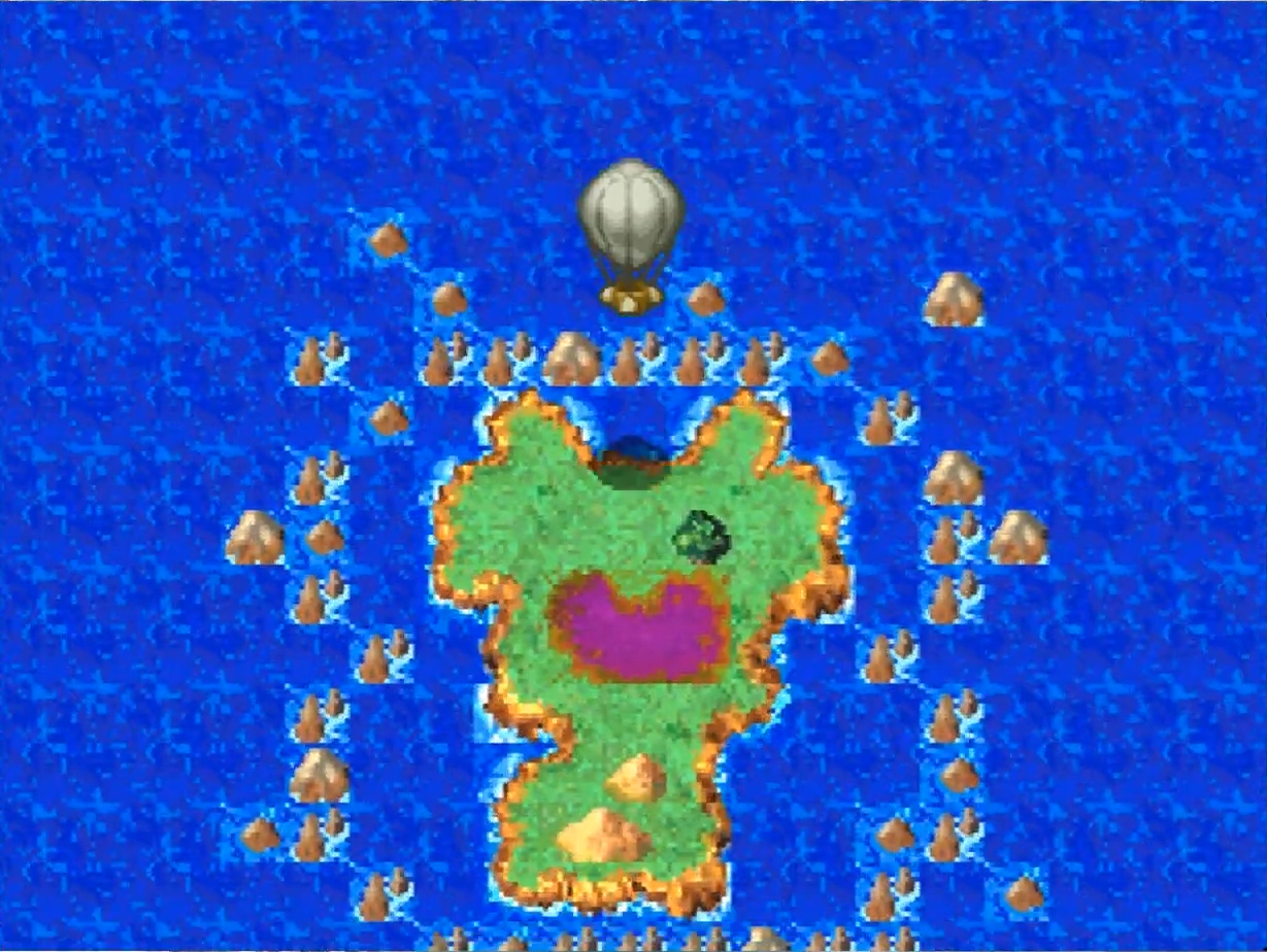 Land on this island and walk to the east to find Azimuth Town (1) | Dragon Quest IV