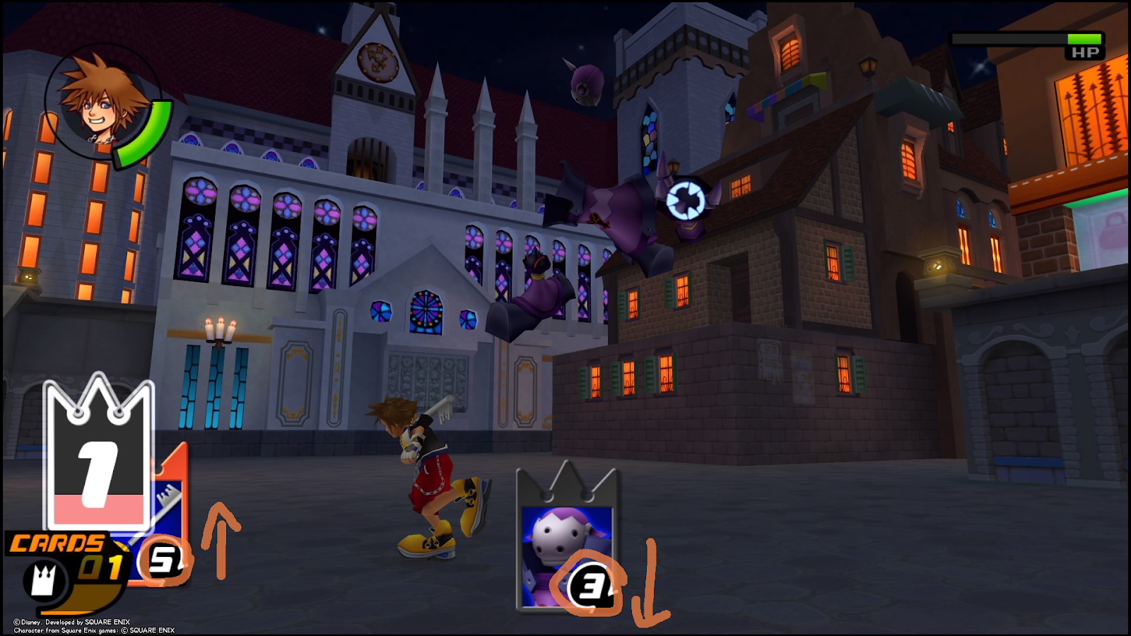 Always keep a higher rank card within reach to break through its own offense | Kingdom Hearts Re:Chain of Memories