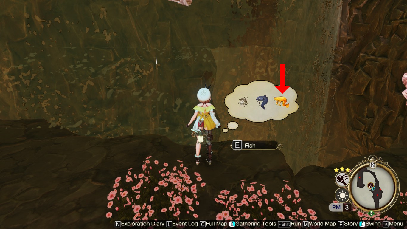 Imperial Fish’s location in the Water Spirit’s Sanctuary | Atelier Ryza 2: Lost Legends & the Secret Fairy