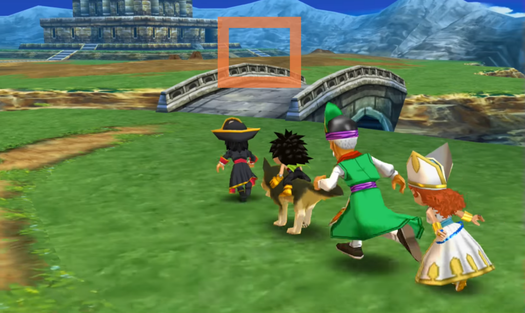Enter the tower from this side | Dragon Quest VII