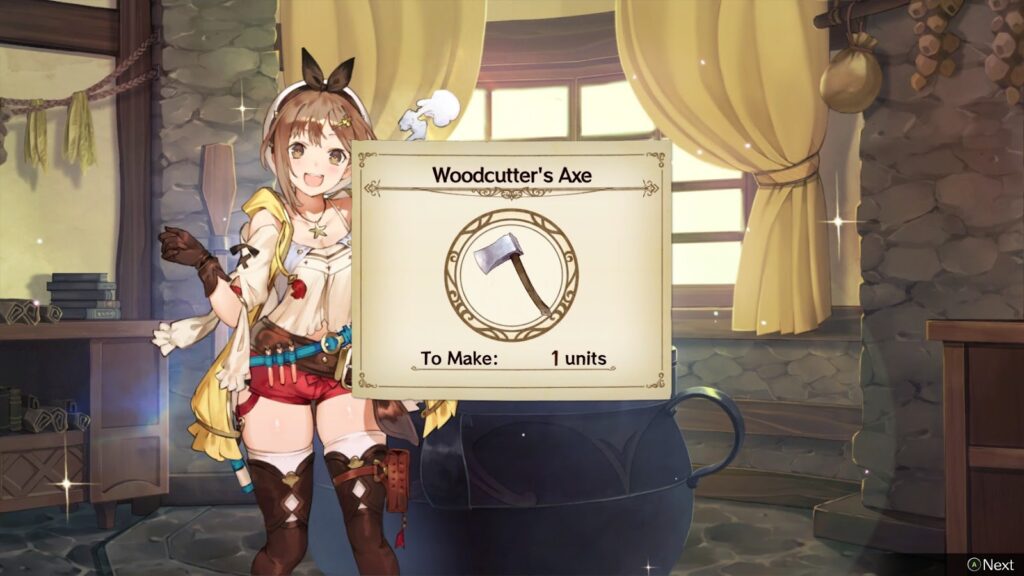 Synthesizing a Woodcutter’s Axe | Atelier Ryza: Ever Darkness & the Secret Hideout 